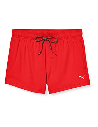 PUMA Men's Short Length Swimming Shorts Pantalones Cortos, Rojo, XL para Hombre