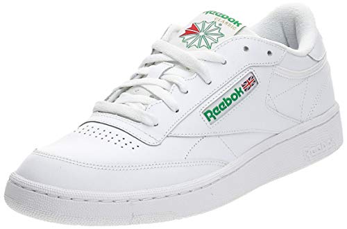 Reebok Club C 85, Zapatillas Deportivas para Interior Hombre, Blanco (Int / White / Green), 44 EU