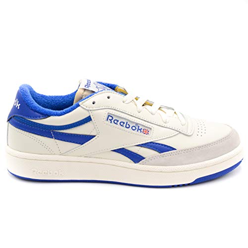 Reebok Club Revenge FW4863 White Azul Royal Piel suave Azul Size: 42 EU