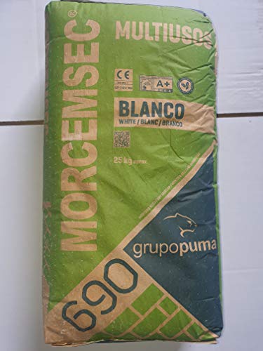 SACO DE 25 KG MORTERO MULTIUSOS BLANCO MORCEMSEC 690