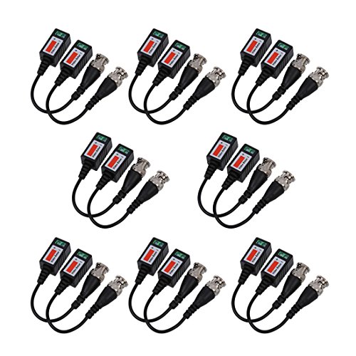 SODIAL(R) 8 PARES transmisores BNC UTP Video Balun CaMARA