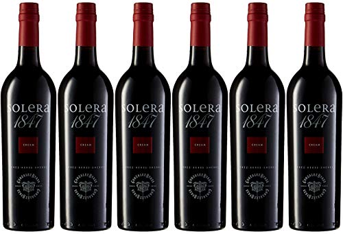 Solera 1847 Cream, vino D.O. Jerez, 6 botellas x 750 ml, total: 4500 ml