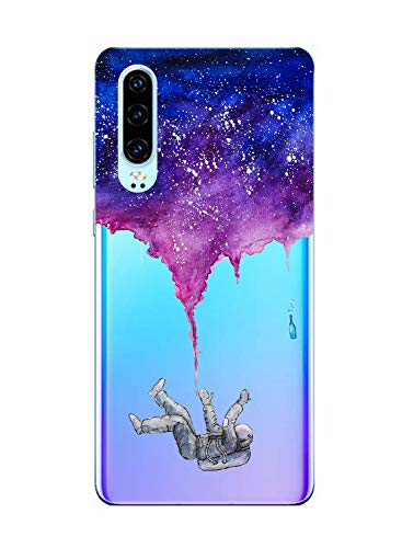 Suhctup Case Compatible con Nokia X71/8.1 Plus Funda Transparente Suave Silicona TPU Bumper Cárcasa Dibujos Animales Diseño Ultra Delgada Antigolpes de Protector Piel Cover,Ahogo