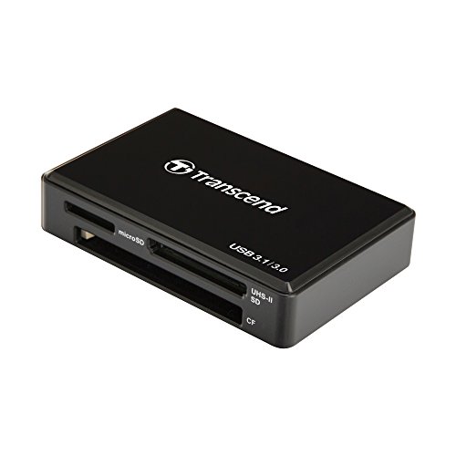 Transcend RDF9 - Lector de Tarjetas, conector USB tipo A, ranura SD, microSD, Memory Stick y CF