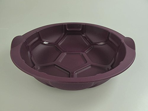 TUPPERWARE Molde de Silicona Redondo fútbol football soccer púrpura 10727