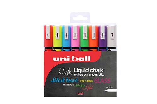 UNI Posca Set PC-5M Chalk Tiza Borrable - Pack de 8 rotuladores