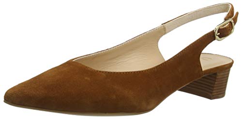 Unisa Gijon_KS, Zapatos de Talón Abierto para Mujer, Marrón (Cuir Cuir), 39 EU