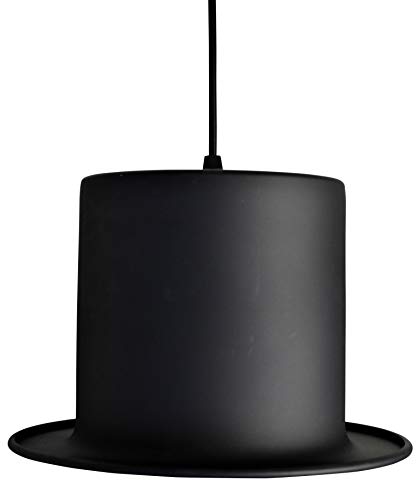 United Entertainment - Lámpara cilíndrica, lámpara colgante para sombrero, diseño de cilindro, color negro y dorado