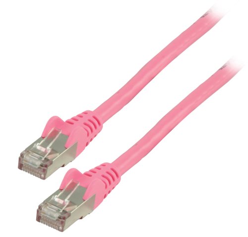 Valueline 0.25m Cat6 FTP - Cable de Red (0,25 m, RJ-45, RJ-45, Rosa)