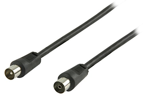 Valueline Coax, 2m - Cable coaxial (2m, Coax, Coaxial, 2 m, Macho/Hembra, Blanco, 75 Ω)