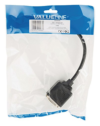 Valueline VGCP34950B02 - Cable Divisor HDMI, 2X DVI-D 24 + 1 Pines, 0,20 m, Color Negro