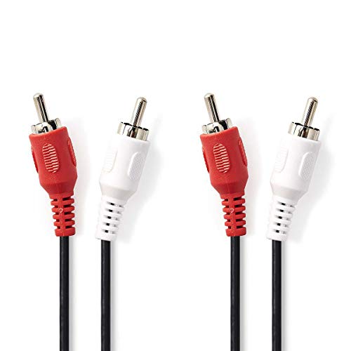 Valueline VLAB24200B30 3m 2 x RCA 2 x RCA Negro, Rojo, Color blanco cable de audio - Cables de audio (2 x RCA, Macho, 2 x RCA, Macho, 3 m, Negro, Rojo, Blanco)