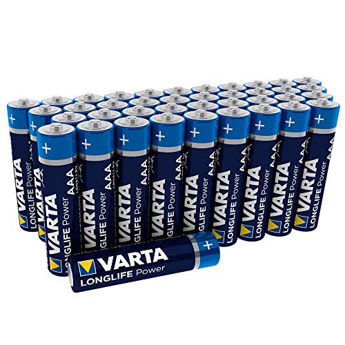 VARTA Longlife Power - Pilas Alcalinas AAA / LR03 / Micro, Pack x40