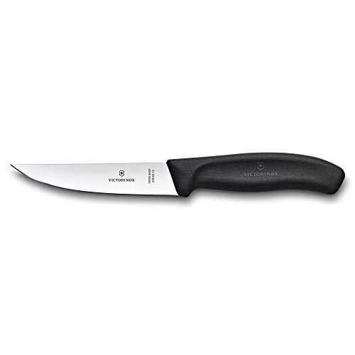 Victorinox Swiss Classic - Cuchillo de trinchar (15 cm, corte recto, apto para lavavajillas), color negro