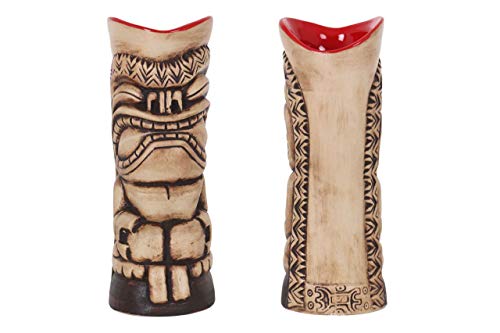 VIEJO VALLE Vaso Tiki cerámica - Vaso Copa Cóctel Tropicales Divertidos (Kahuna) 7x19cm / 32cl