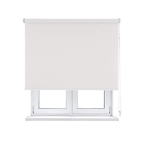 Viewtex - Estor Enrollable Sundown Opaco/Black-out/OSCURANTE - Color Blanco - Disponible EN Varias Medidas Y Colores