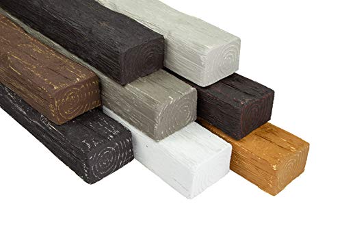 PROVISTON | Viga de poliuretano | 60 x 90 x 2000 mm | poliuretano de alta  resistencia | roble oscuro | aspecto de madera | barra decorativa | vigas  de