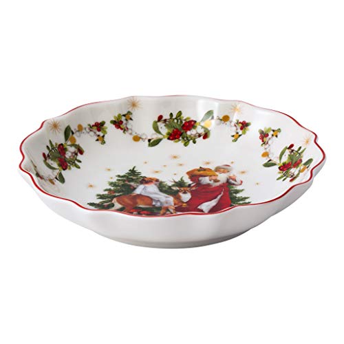 Villeroy & Boch Annual Christmas Edition 2020-Cuenco (tamaño pequeño), Porcelain Premium, Blanco, 16 x 16 cm