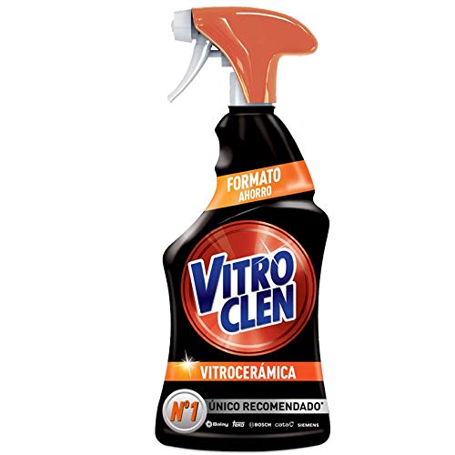 Vitroclen Limpiador de Vitrocerámica en spray, acción protectora y desengrasante - 450 ml