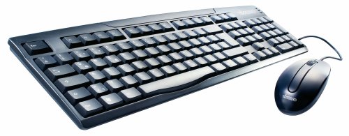 Vivanco USB Desktop Set - Teclado (USB, QWERTZ, 800 DPI, Óptico, Win 98SE / 2000 / ME/XP/Vista) Negro