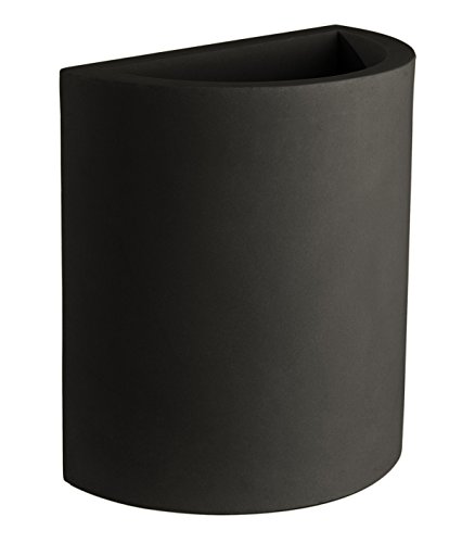 Vondom 40950 Maceta medido cilindrode50 x 29 x 55 cm, Simple, Color Negro, 52x47x26 cm