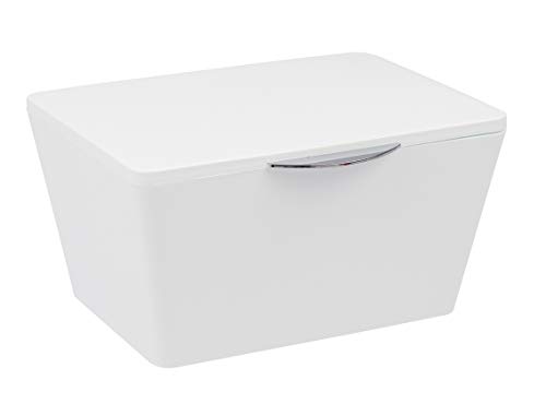 Wenko Brasil Caja con Tapa, Elastómero Termoplástico, Blanco, 15.5x19x10 cm