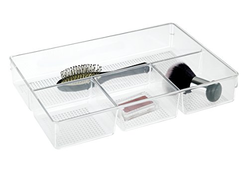 Wenko Organizador de Maquillaje con 4 Compartimentos, acrílico, 33 x 23 x 6 cm, 22666100 