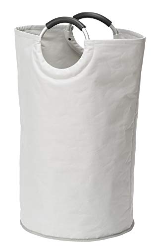 Wenko Pongotodo Saco para La Ropa Sucia 69 L, Poliéster, Blanco, 38x38x72 cm