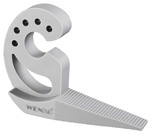 WENKO Tope Multi-STOP® de WENKO gris, Plástico (TPR), 11.8 x 7.7 x 2.5 cm, Gris