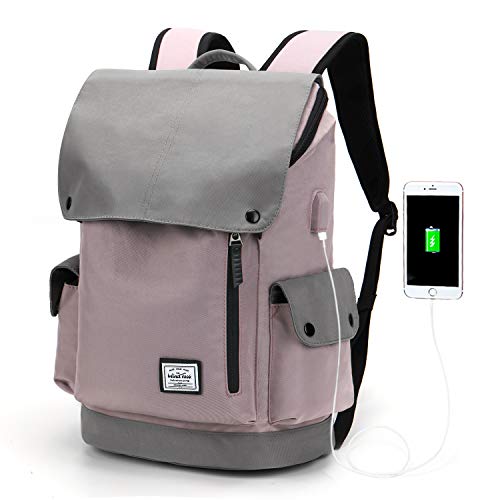 WindTook Mochila Portatil para Mujer y Hombre Mochila Ordenador Portatil 15.6 Pulgadas Mochila Escolar Multiusos Impermeable para Viajes/Negocios/Universidad/Trabajo 30x17x45CM Púrpura