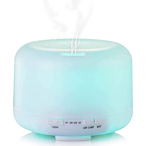 WZB Humidificador - Luz LED USB para el Dormitorio Bebé Unidad ultrasónica de Mini humidificador Premium Funcionamiento silencioso Silencioso Apagado automático sin Agua, Europa