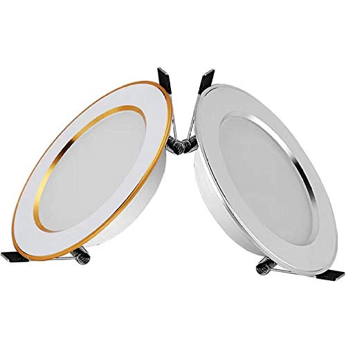 XLWWLG Led Sombrero De Paja Ultrafino Downlight Empotrado Luz De Techo-Huang Guang 3000K_Straw Hat Downlight 3.5 Pulgadas 9 Vatios Apertura 9-10