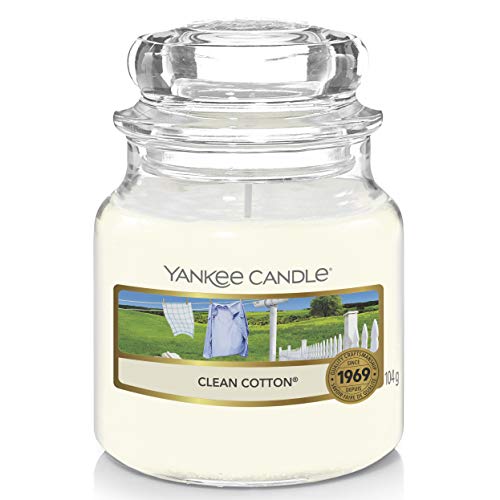 Yankee Candle 1010727 Vela en un Vaso Doze, Algodón Puro, Color Blanco