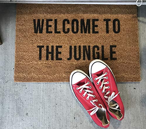 Yor242len - Felpudo de Bienvenida, diseño con Texto en inglés Welcome to The Jungle