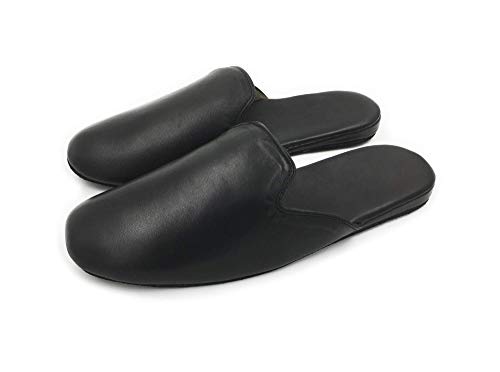 YOXI Zapatillas Casuales de Cuero para Hombre Zapatos Casuales (Negro clásico, Numeric_44)