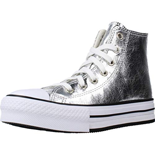 Zapatilla Mujer Converse Digital Powder EVA Platform Chuck Taylor All Star Plata 670547C