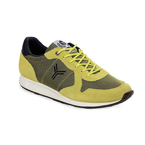 Zapatilla Sneaker Yumas Dublin Pistacho Fabricado en Serraje y Nylon Transpirable Plantilla Confort látex para Hombre