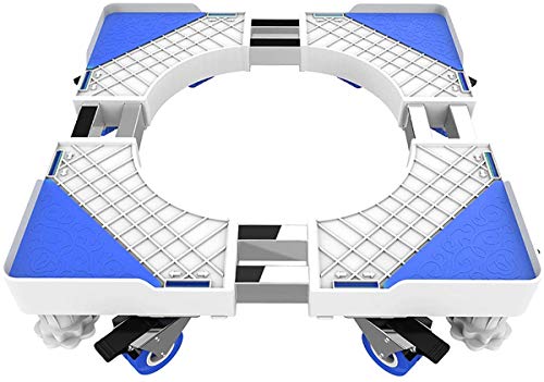 ZHBD Soporte De Frigorífico De Base Móvil, Rodillo Móvil Universal Ajustable Movible Soporte De Refrigerador Base con 4 Ruedas De Bloqueo, para Lavadora, Refrigerador, Secadora