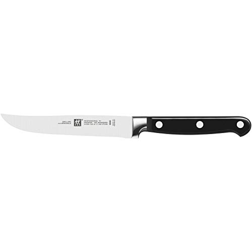 Zwilling PROFESSIONAL S - Cuchillo chuletero con hoja forjada de una única pieza Sigmaforge, acero inoxidable, 120 mm