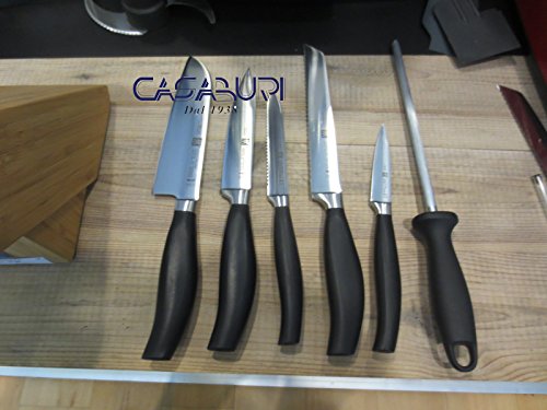 ZWILLING. Set Five Star Cuchillos Estrella SANTOKU+ Carnes / +Jamon +Universal 130mm- + Pan 200mm + SPELUCHINO 100mm Acero