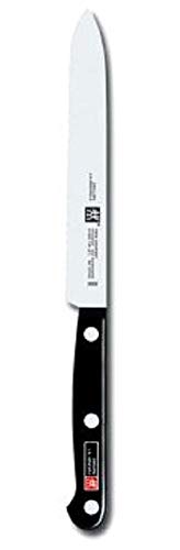 Zwilling Twin Gourmet - Cuchillo Universal, Hoja endurecida al frío Friodur, Acero Inoxidable, Espiga Entera, cachas sintéticas remachadas, 130 milímetros