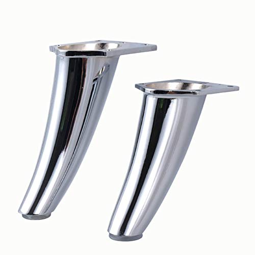 4 Piezas De Patas De Plata para Muebles, Aleación De Zinc/Hierro, Patas De Mesa De Escritorio, Patas De Gabinete para Estantes De Gabinetes De Mesa De Sofá (Tamaño: 110 Mm, 135 Mm) (Material: Hierr