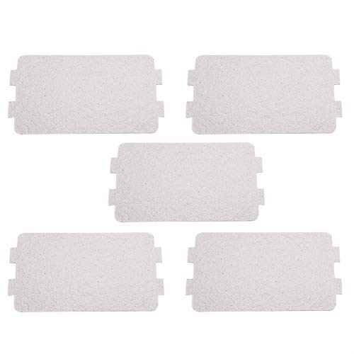 5Pcs Horno Microondas Mica Hoja Plate, Microondas Guía De Ondas De La Cubierta De Repuesto Reparación De Accesorios, Ideal para Cocina Microondas (Solo Tamaño: 4,6 X 2,5 Pulgadas)