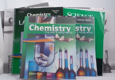 A Beka Chemistry 2nd edition 8 piece set - Textbook, Tests & Key, Quizzes & Key, Teacher Guide, Lab Manual Teacher Key, and Science in Action