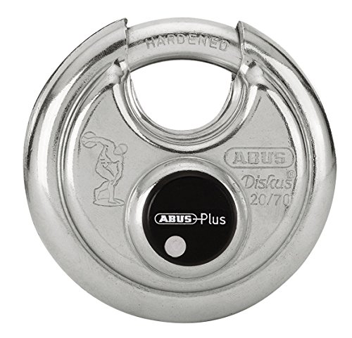 Abus 20/70 Diskus - Candado redondo, color plateado