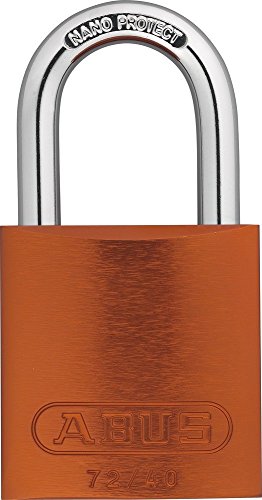 Abus 72/40 NARANJA - Candado Aluminio arco de acero endurecido 40mm Naranja