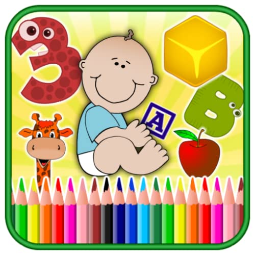 Alphabets, Numbers, Colors, Shapes, Animals and fruits: 1st Step Preschool Basic pack fun and learning - Educational Games (memory game, flash cards) and Quiz for Toddler & Kindergarten Kids to improve basic skills