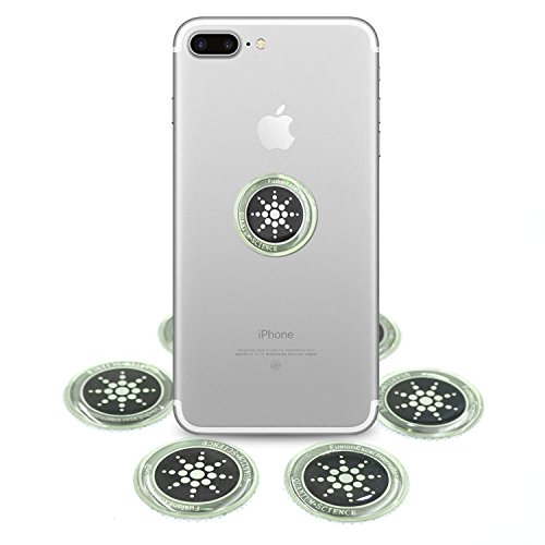 Anti-radiación Protector Sticker, Bloqueador de protección EMR, EMF Neutralizer Patch Ion para Todos los teléfonos móviles, iPad iPod, Macbook, computadora, portátil (Astilla 6pcs)