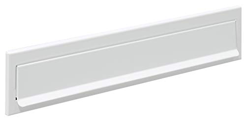 Arregui C613 Bocacartas de Acero, 342 x 73 mm, Blanco