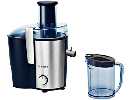 Bosch VitaJuice 3 Exprimidor eléctrico, 700 W, 2 litros, Stainless Steel, 2 Velocidades, Negro